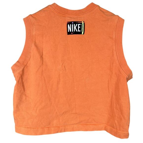 Nike Center Swoosh Orange Tank Top Size Medium Sleeveless Active - Picture 2 of 6